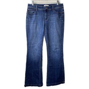 WHBM White House Black Market Womens Blue Denim Boot Cut Jeans Size 8R